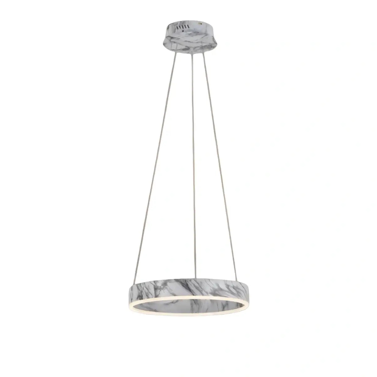 Contemporary Tiered Circular Chandelier -- Marble